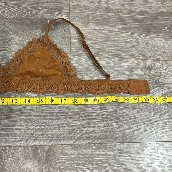 Auden Unlined Bralette Bronze Sparkle Lace XS - Picture 15 of 15